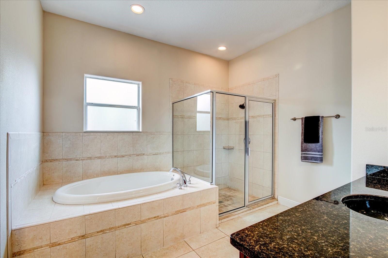 Primary En Suite - Garden Tub and Shower