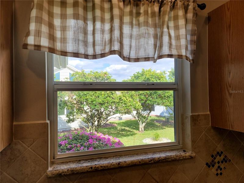 Window over the Kitchen sink