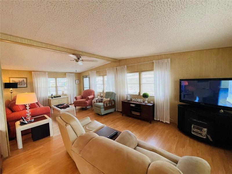 Open Living Room in the front of the home