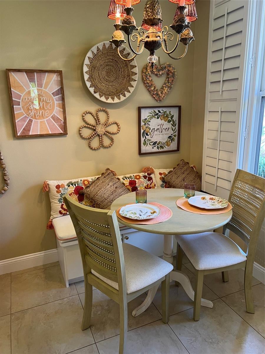 There is a window in the spacious kitchen so light is in abundance