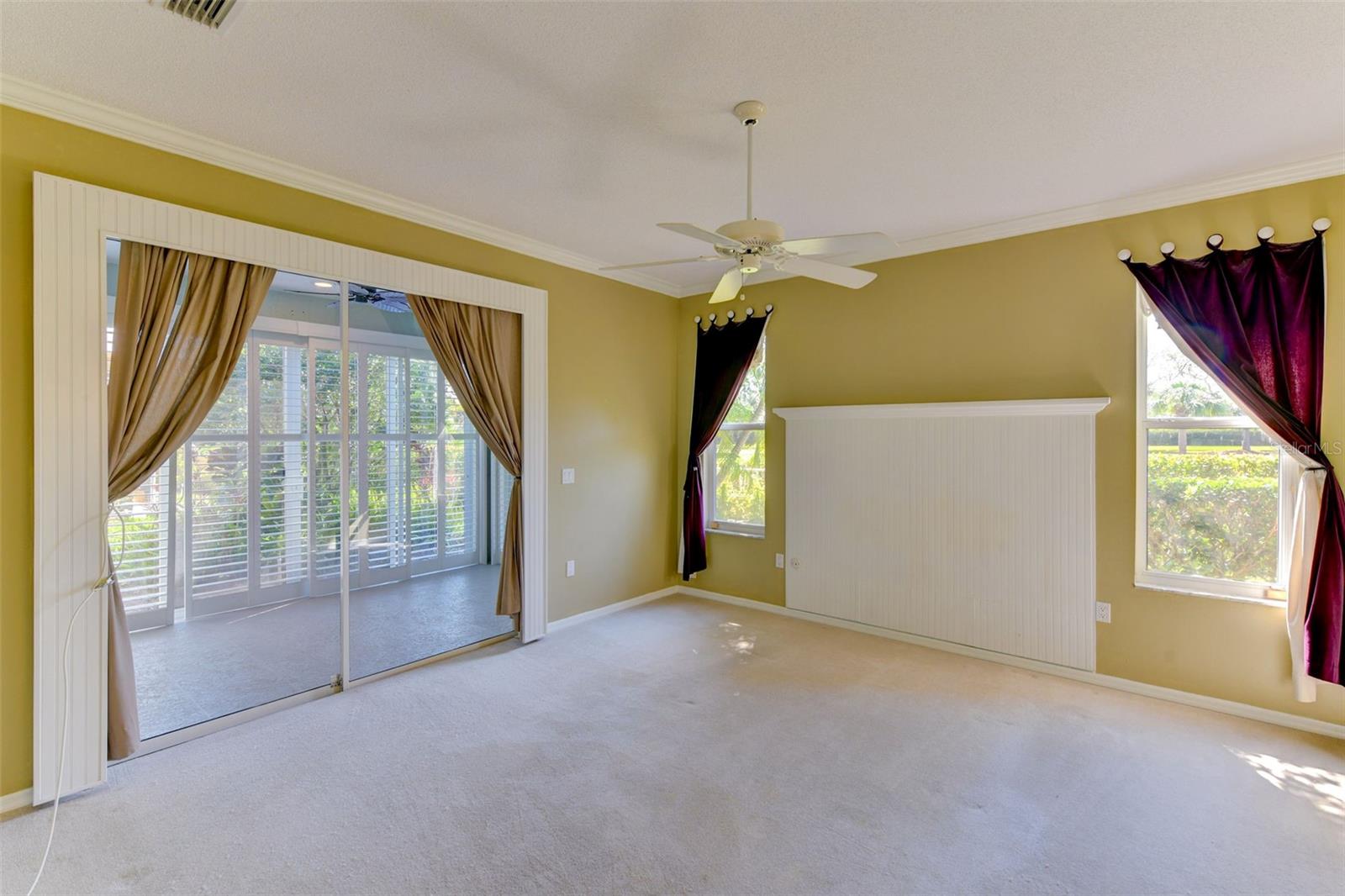 Main bedroom with carpet