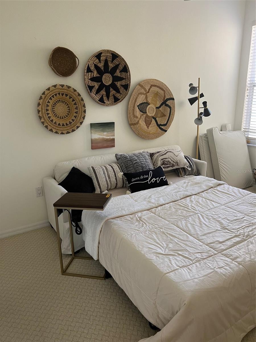 Your guests will love their bedroom with a window and closet