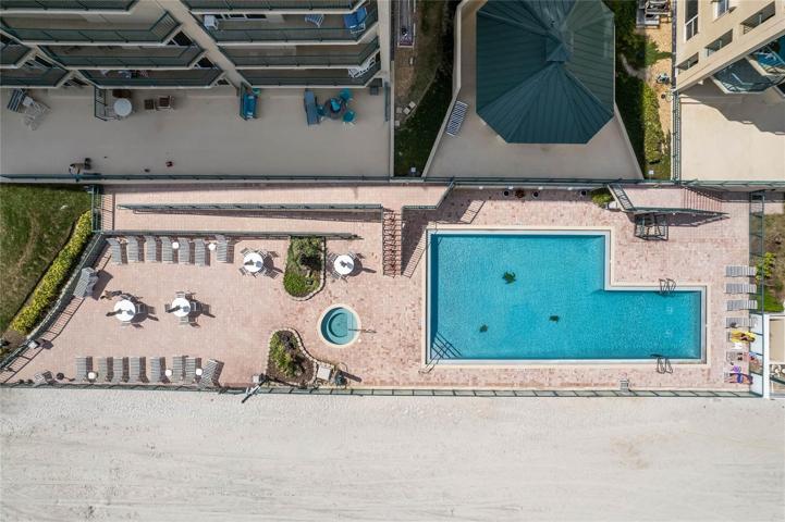 Aerial view of pool 1 area.