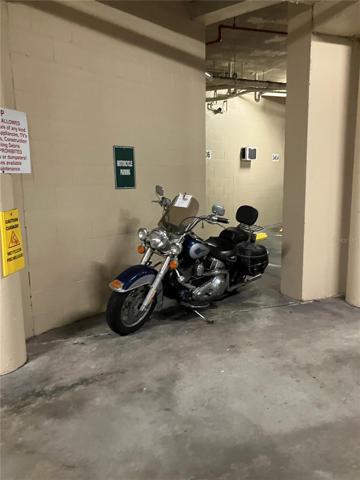 Motorcycle parking available.