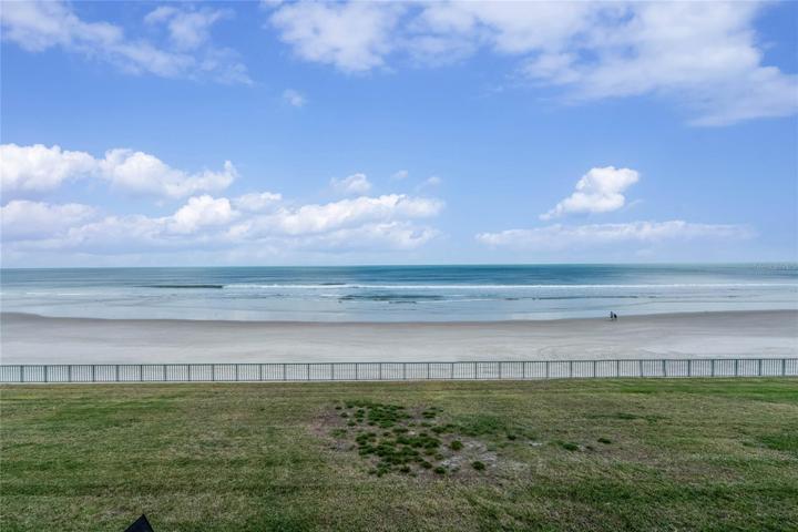 Expansive community beach.