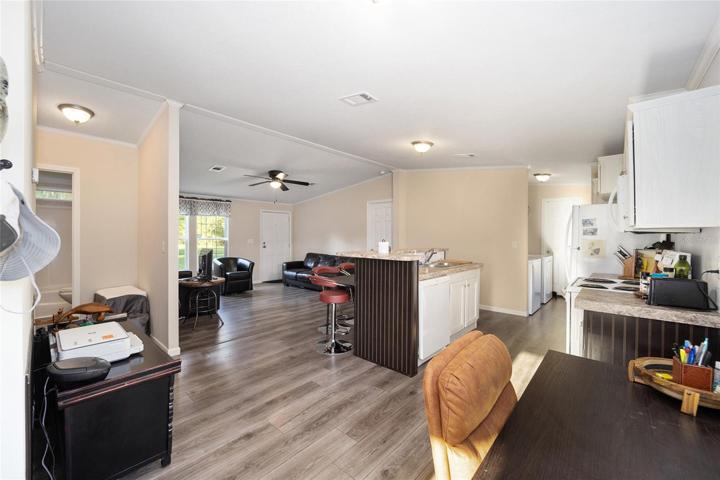 OPEN FLOOR PLAN WITH CATHEDRAL CEILINGS