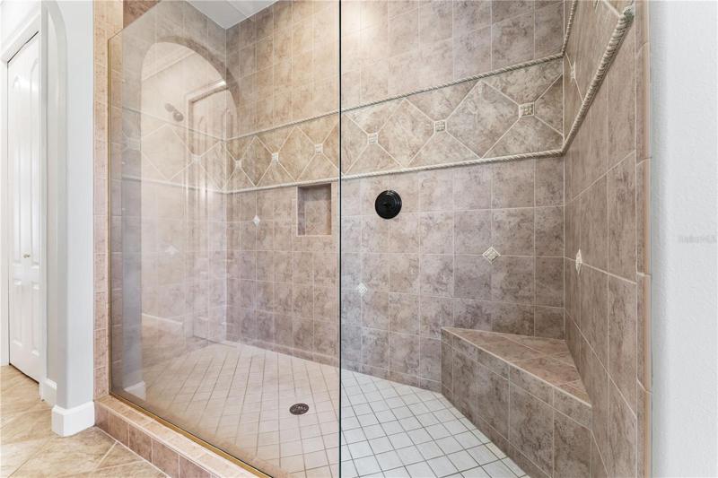 Master walk in shower