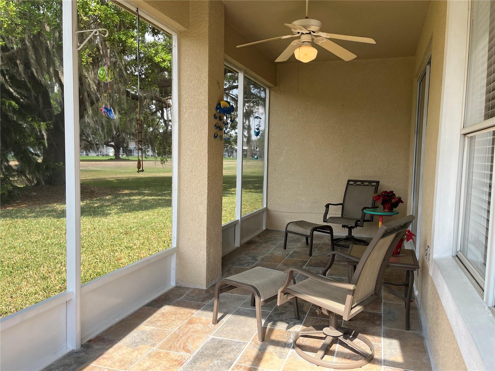Screened patio