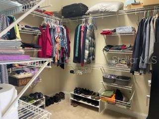 Master walk-in closet