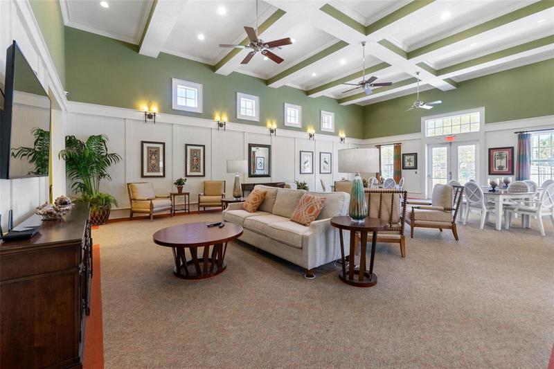 entertainment room in clubhouse