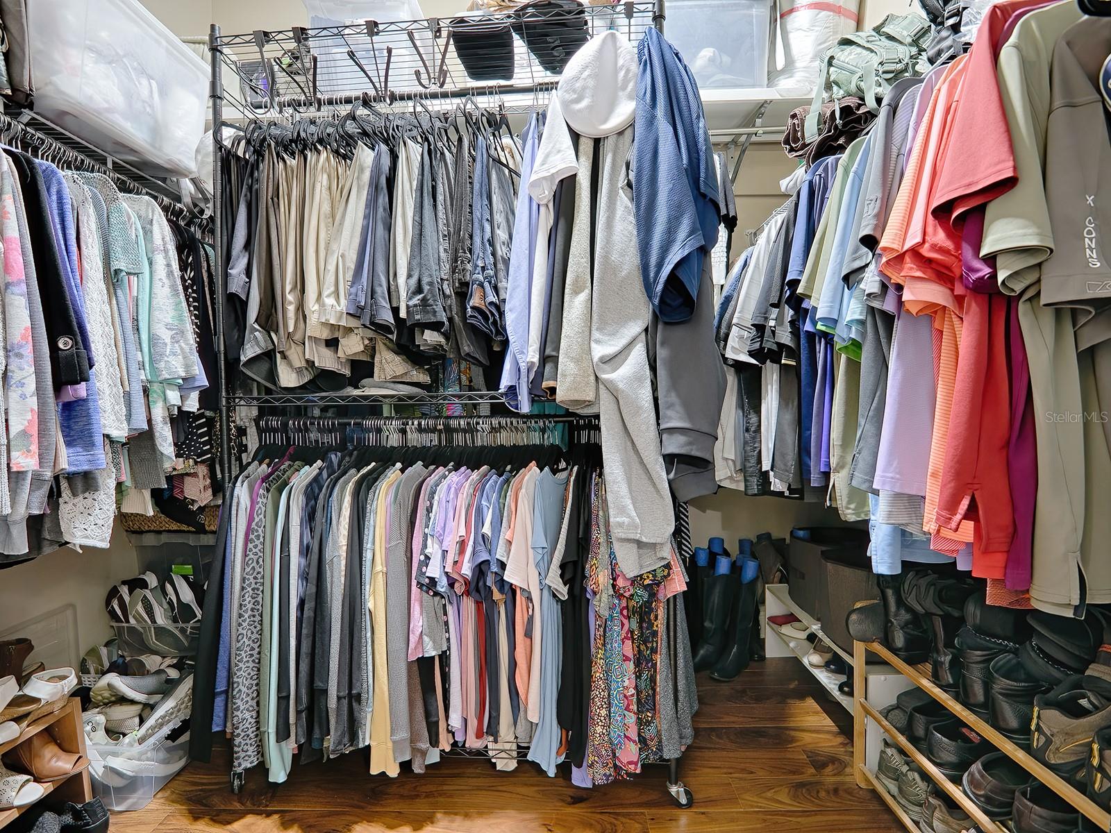 WALK-IN CLOSET WITH SHELVING