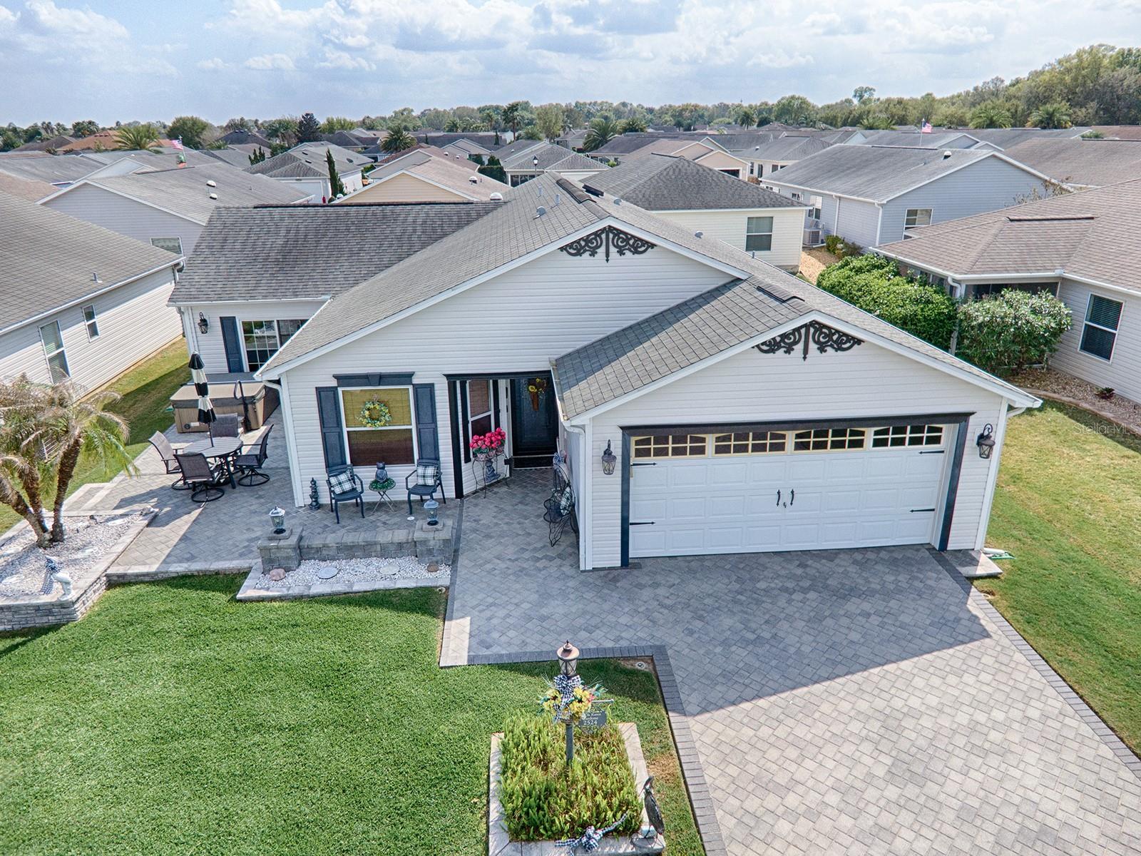 LUSH GREENERY AND MANICURED LANDSCAPING