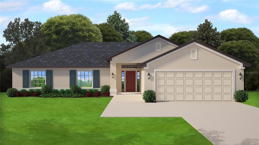 Rendering of home for illustration purposes only.  Colors and features will vary.