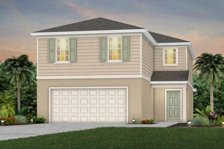Talon Home Florida Mediterranean  Exterior Design. Artistic rendering for this new construction home. Pictures are for illustrative purposes only. Elevations, colors and options may vary.