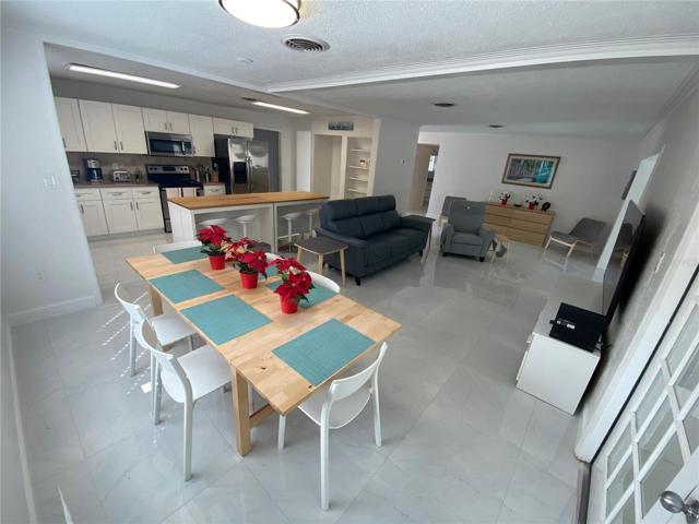 Open dining area