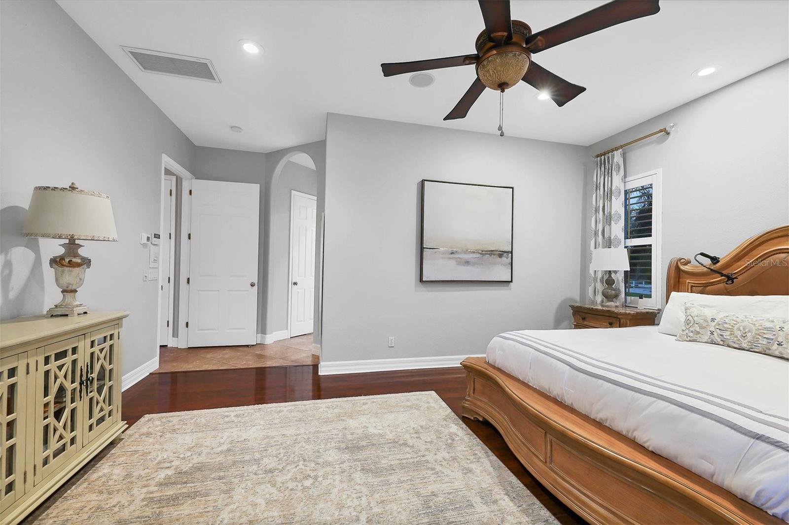 Master bedroom with  large walk in closets.