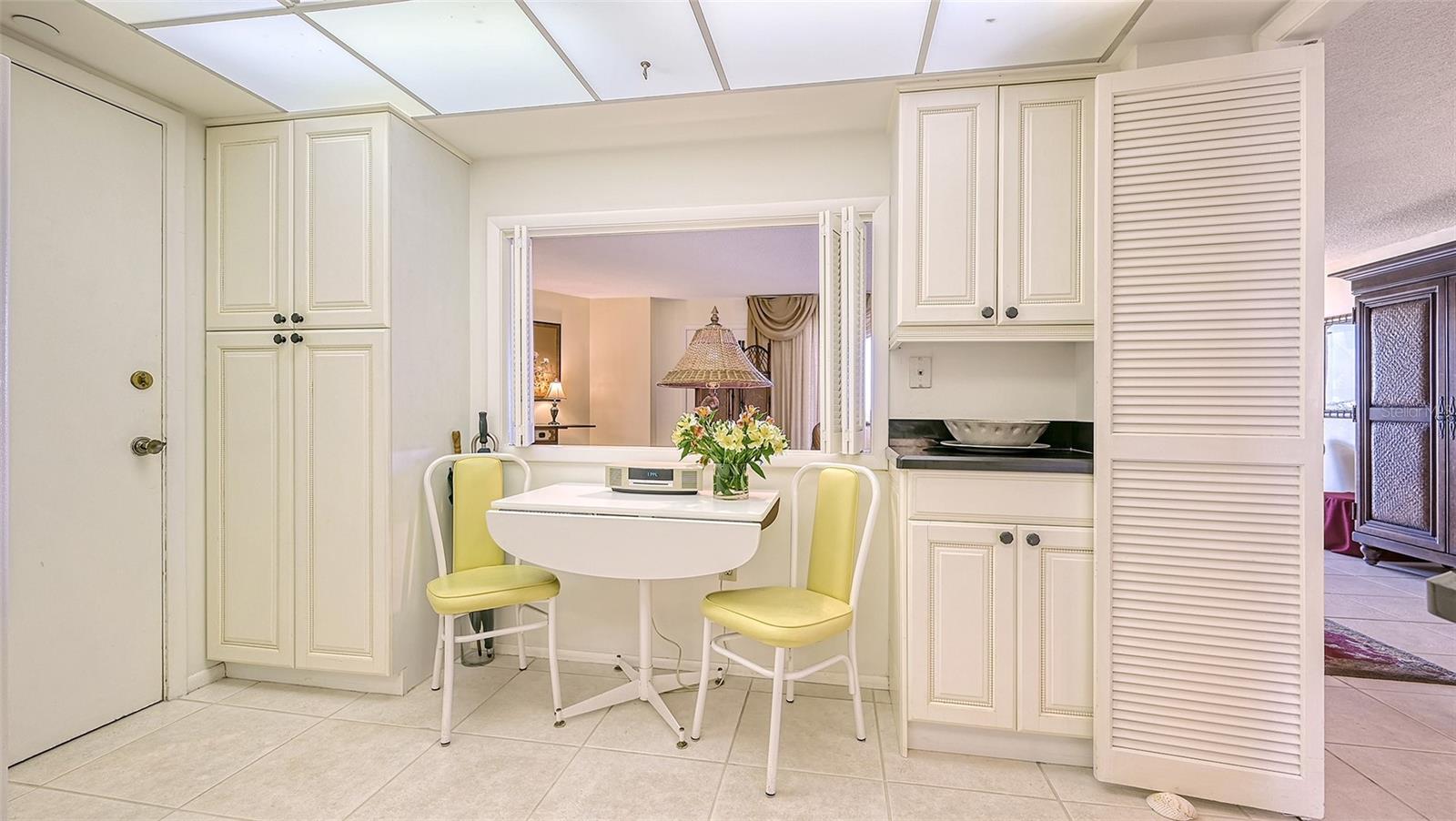 Kitchen pass-through window