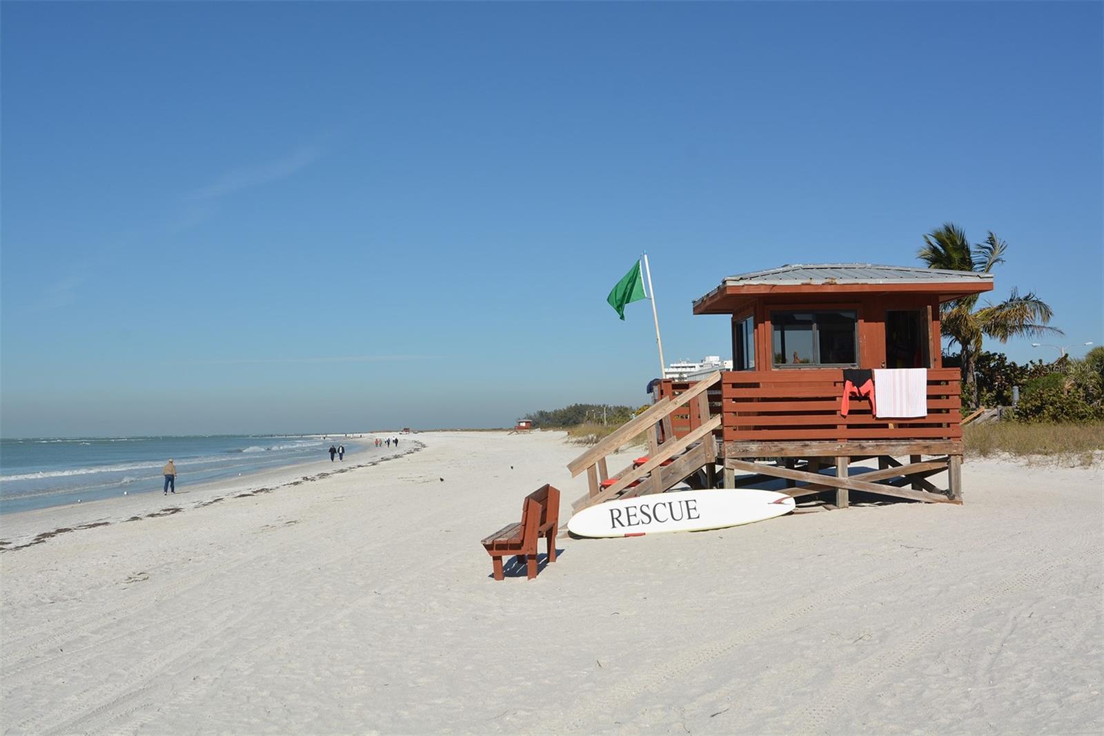 Lido Beach is directly across the street.