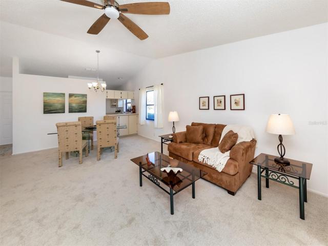 Great room, dining area