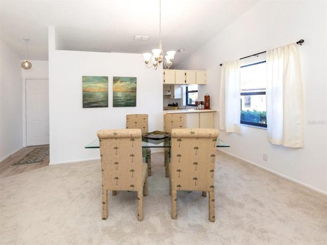 Dining, foyer, kitchen