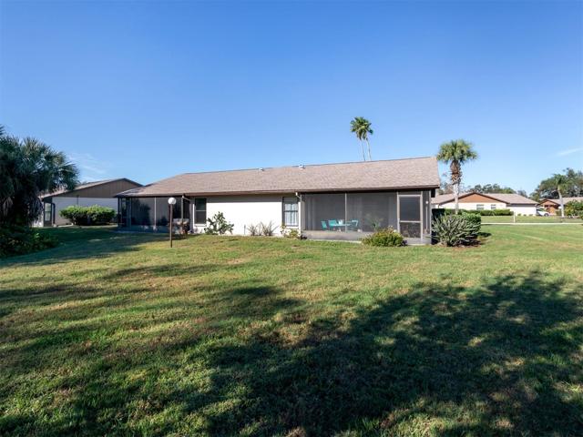 Rear exterior, yard