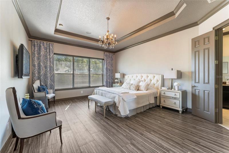 Family room area w/ view of stairway
