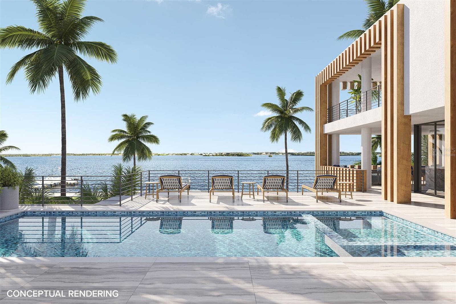 Pool View 2 - Rendering - Virtually Staged