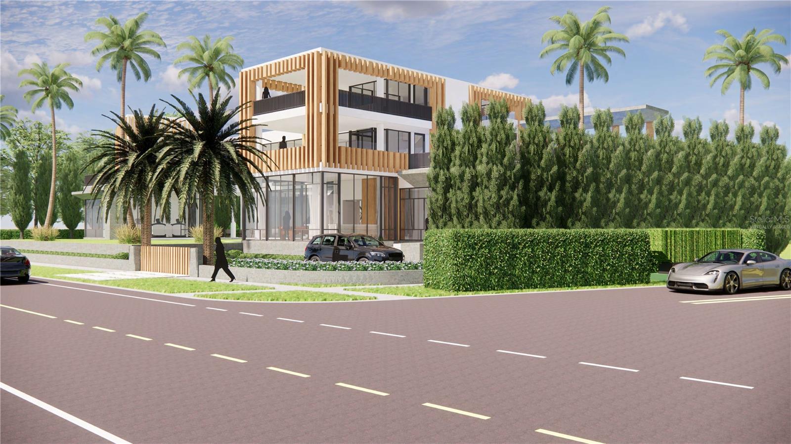 Corner Front Of House - Rendering - Virtually Staged