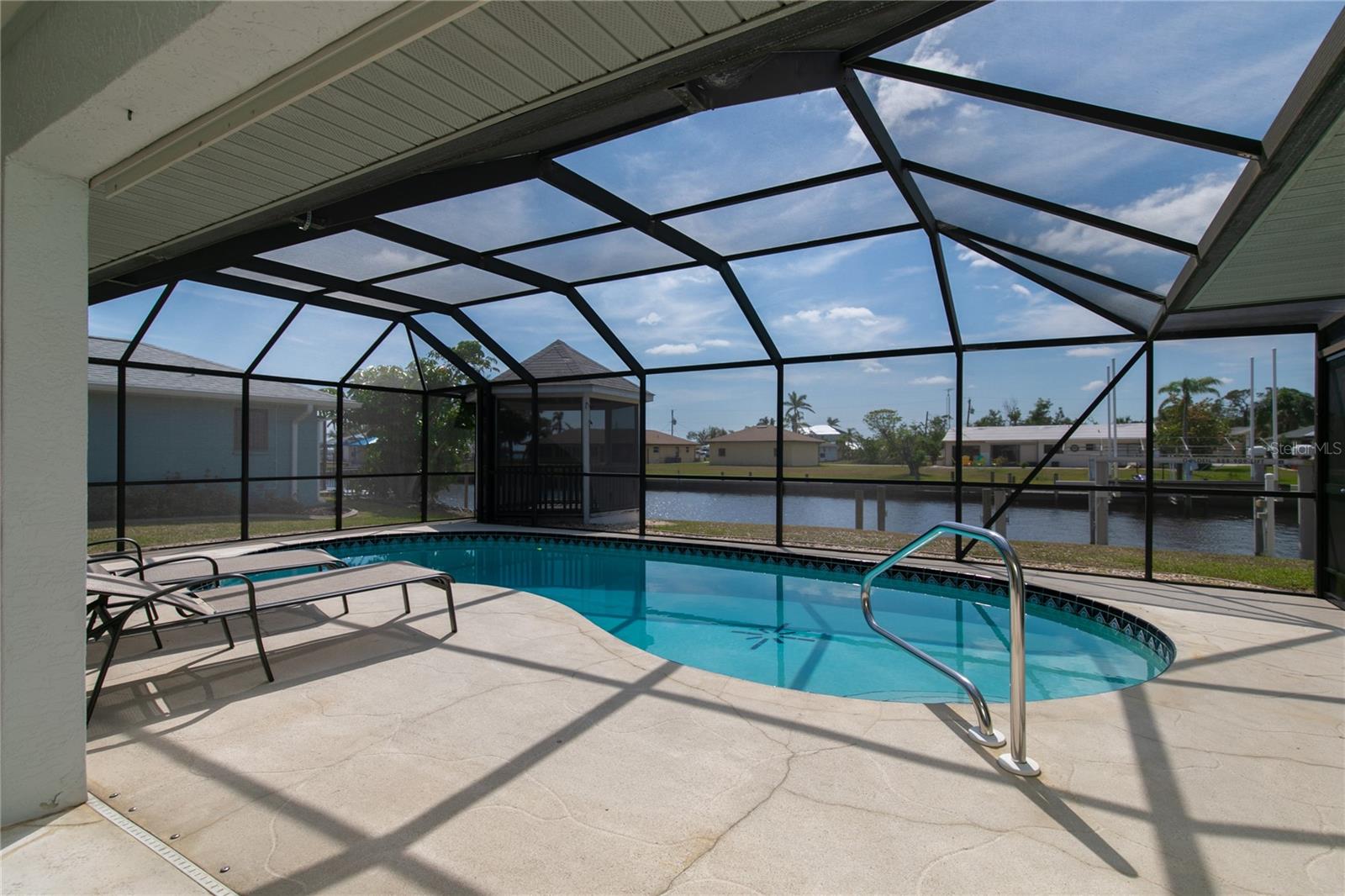 View of the pool from lanai