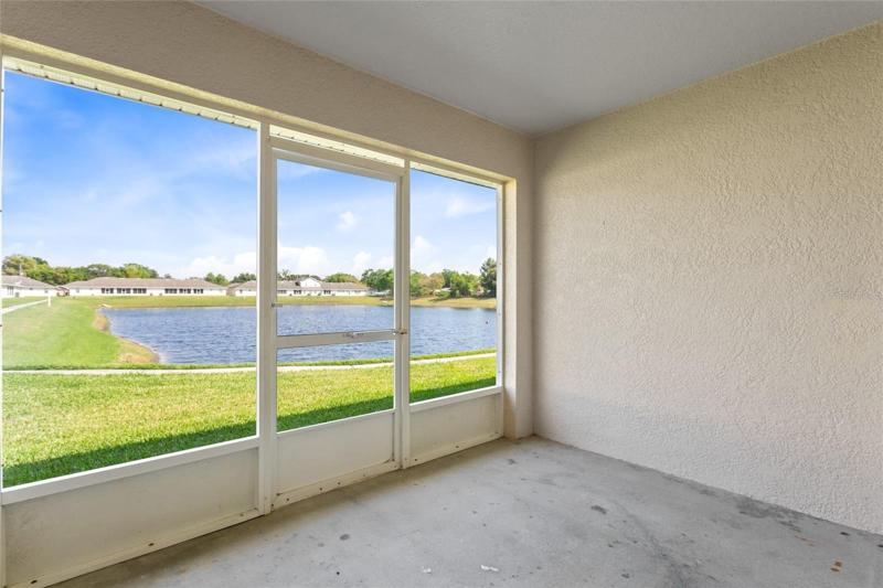 Rear screened patio