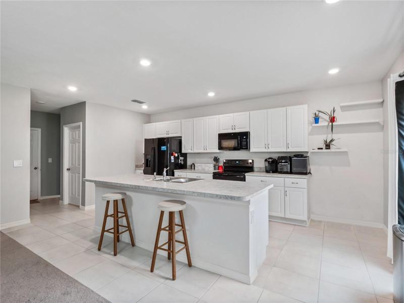Bar Seating in Kitchen