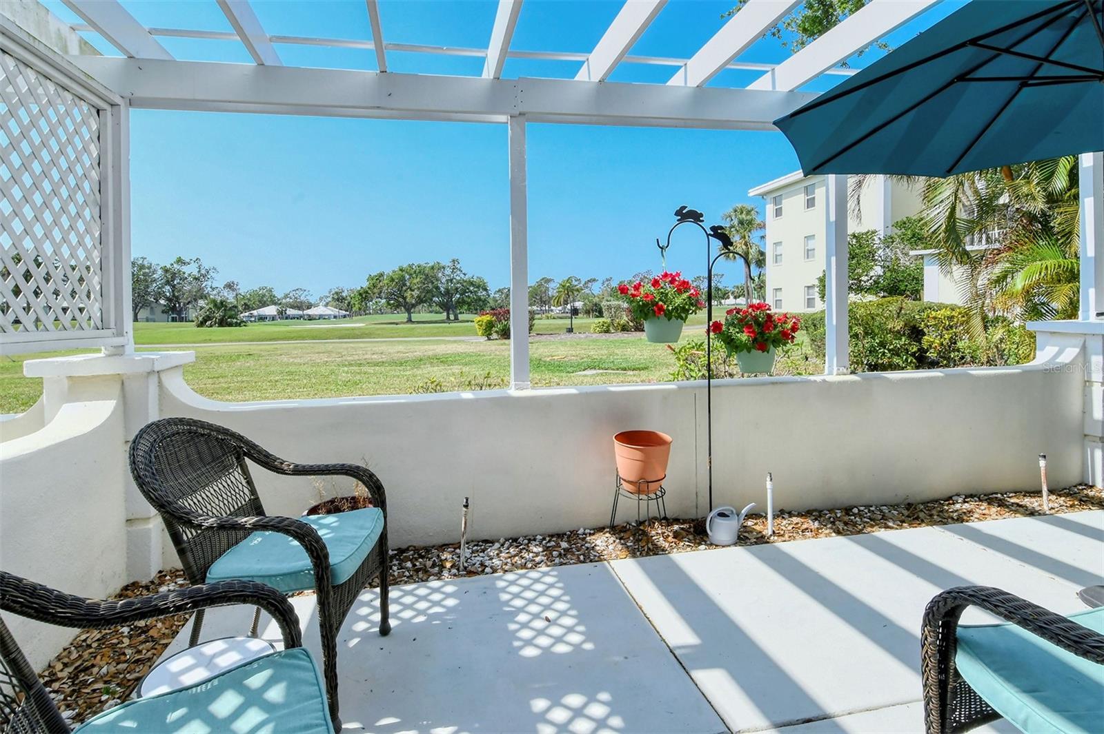 View of the golf course from the patio
