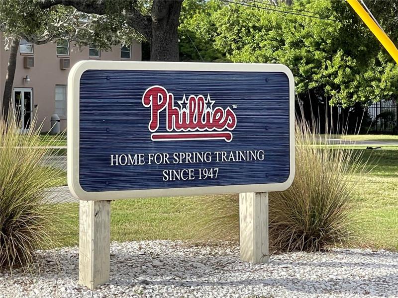 Just 8 mins from the Phillies Spring Training. 