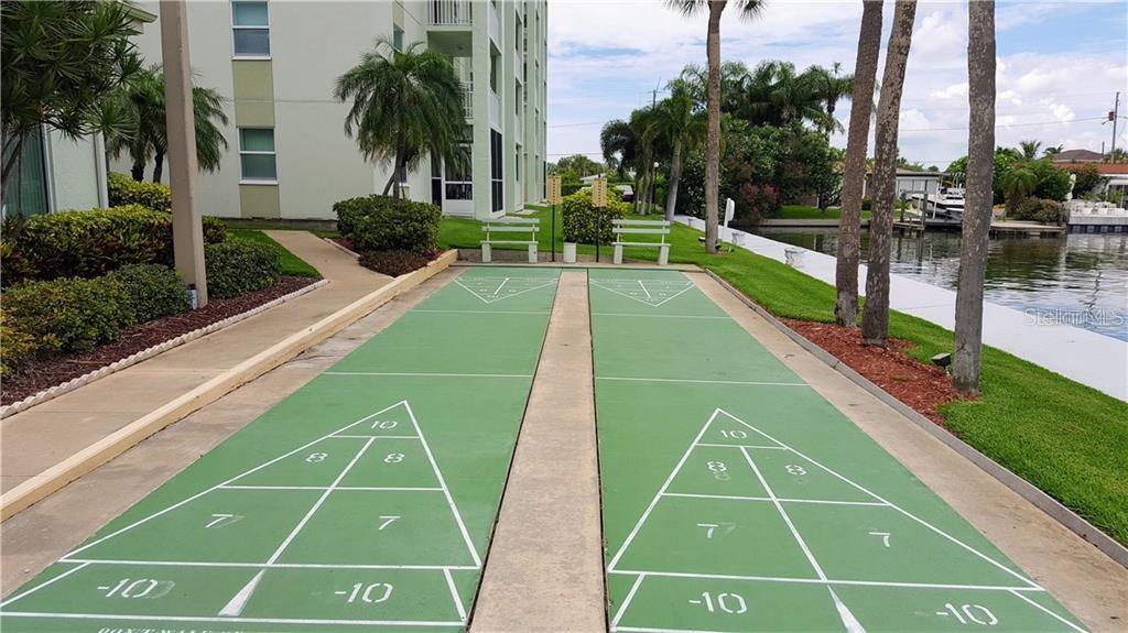 Shuffleboard Courts Along the Waterfront