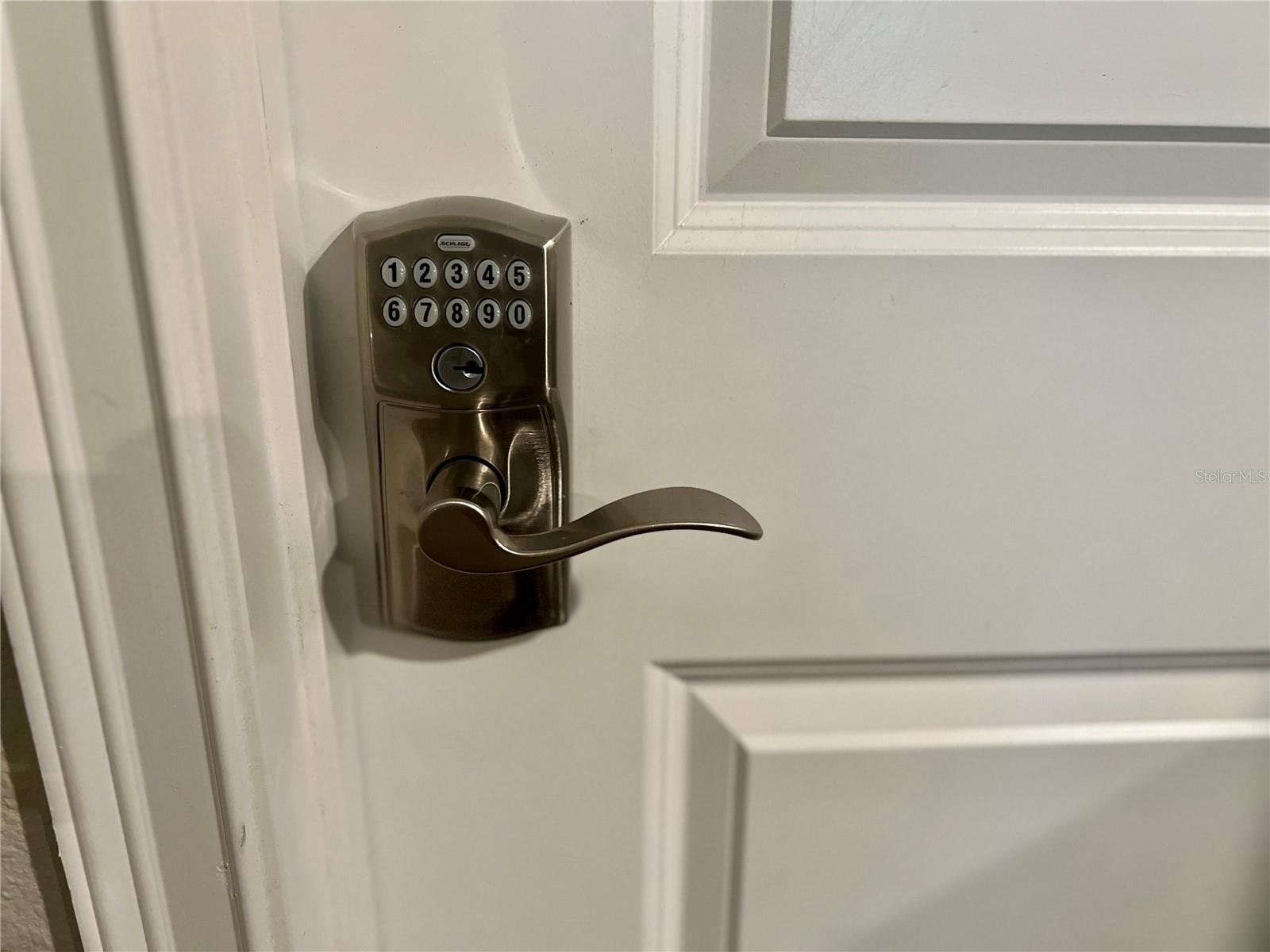 All rooms have a keypad electronic lock