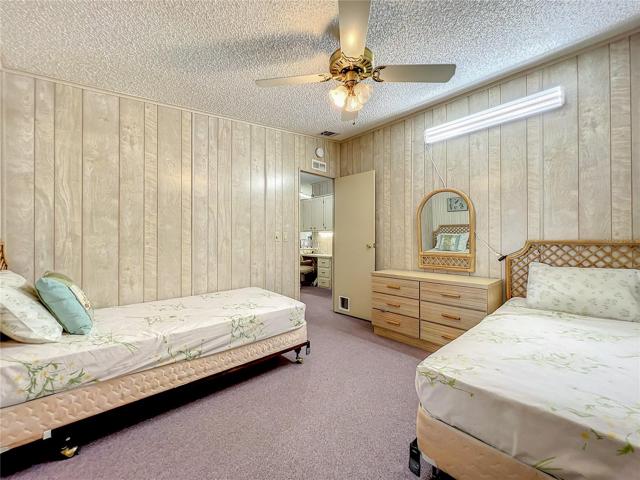 This guest room has a walk in closet