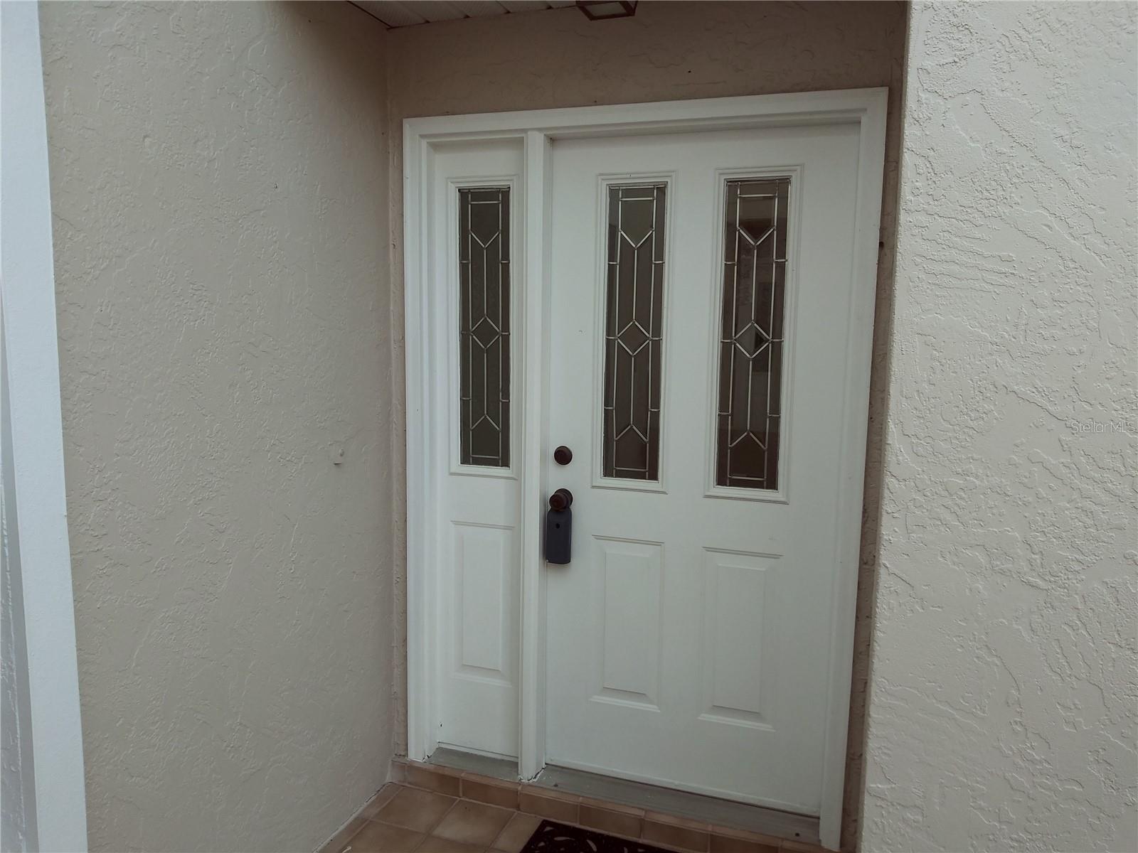 Front entry door.