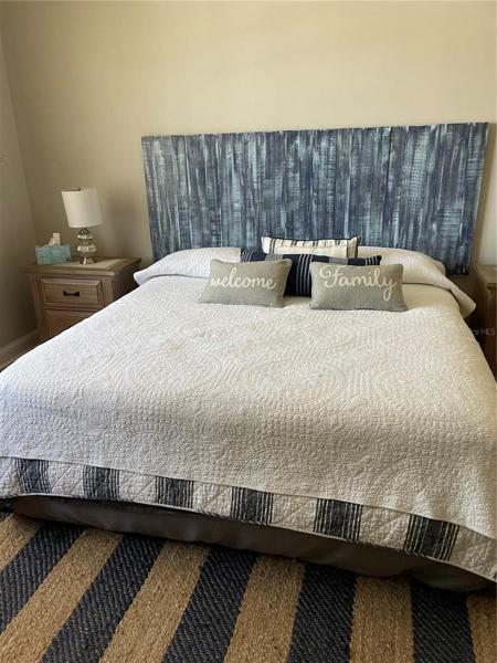 Master Bedroom with attached bathroom; King Bed