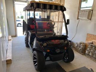 GOLF CART GARAGE AND CART