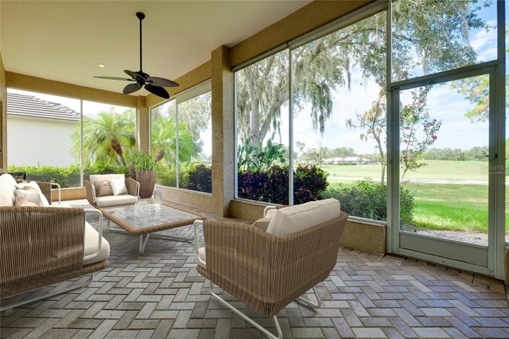 virtually staged patio