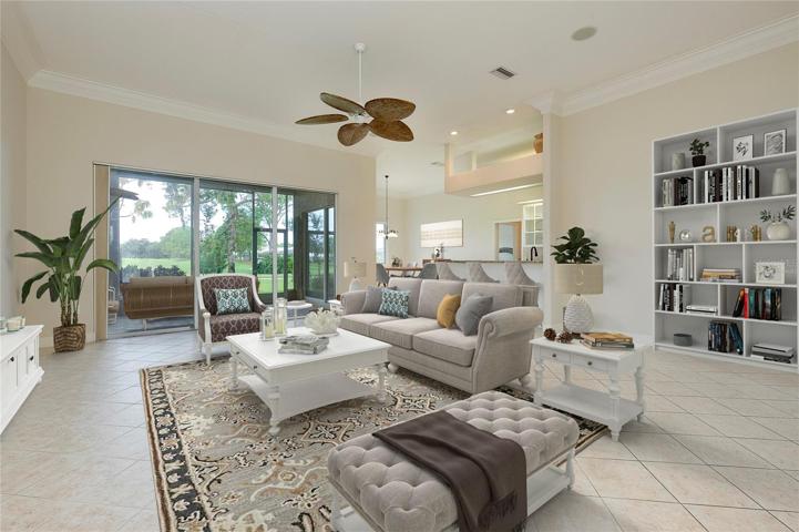 virtually staged greatroom!