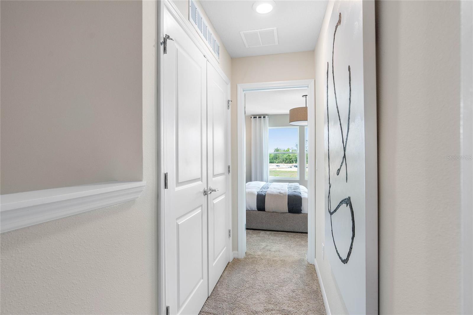 Second Floor Hallway. Model Home Design. Pictures are for illustrative purposes only. Elevations, colors and options may vary. Furniture is for model home staging only.