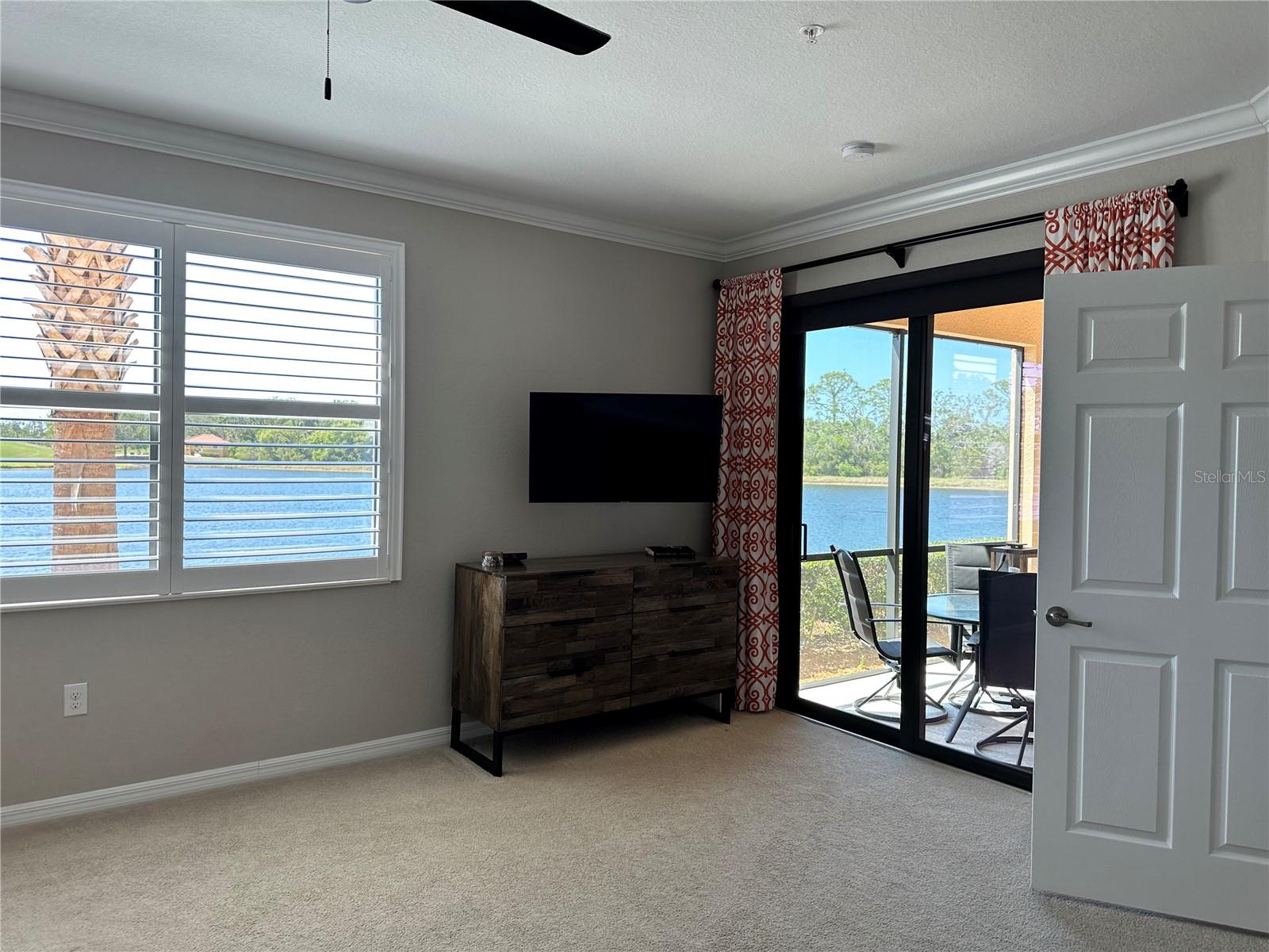 Dresser in Master Bedroom with Television