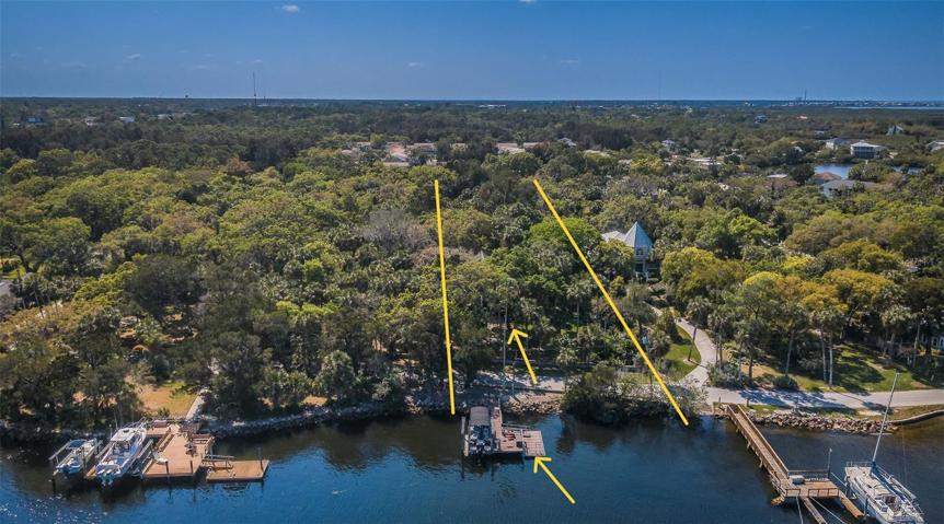 Approx 2 acres total includes house dock, lift and buildable lot