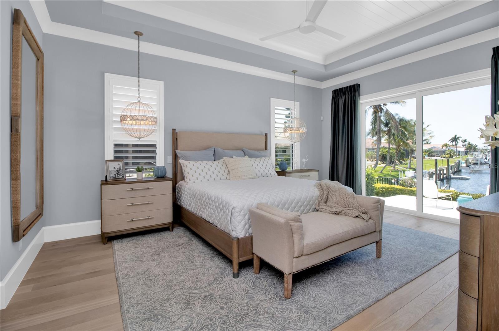 The master suite is exquisite
