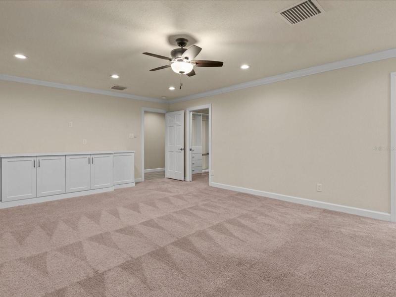 Master Bedroom with built-ins.