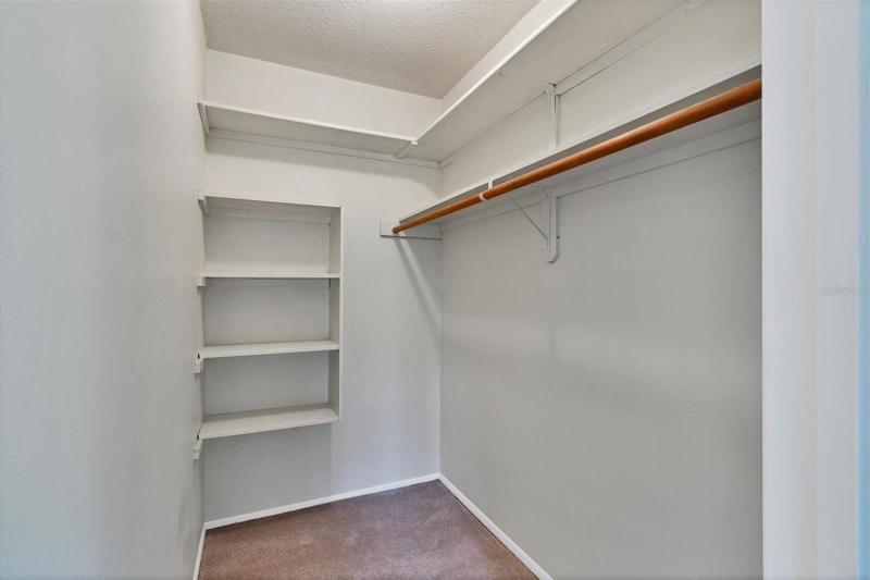 Primary walk in closet