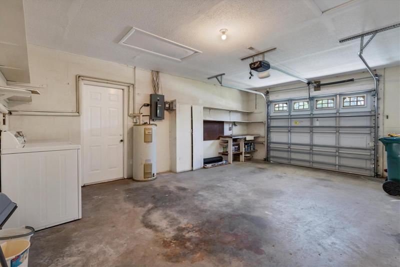 Garage with laundry