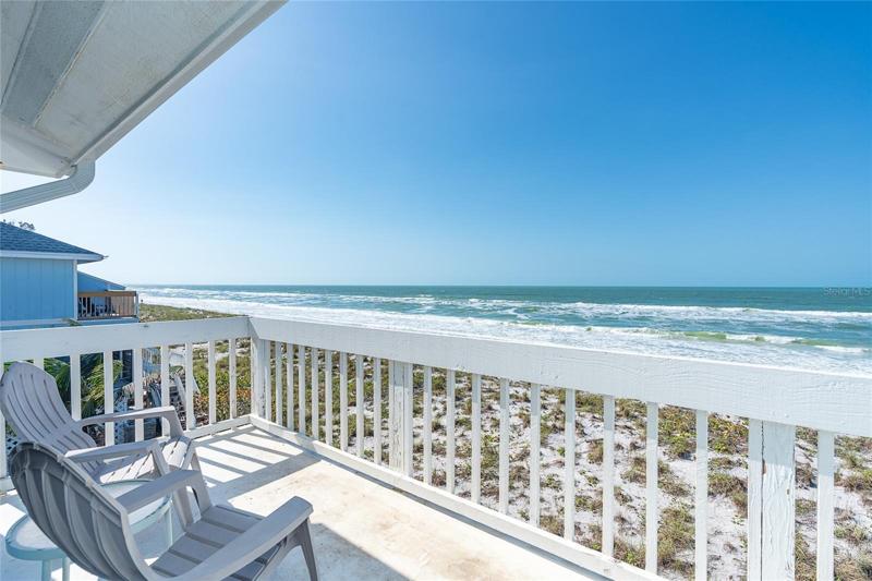 View of Gulf from Deck off Master Bedroom.