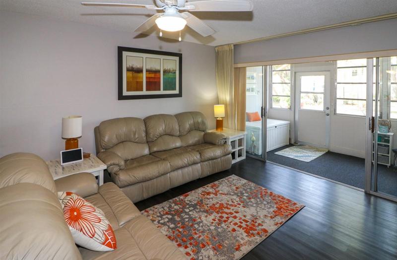 Living room opens to the Florida room